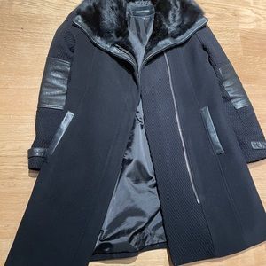 Andrew Marc Fur Collar Coat